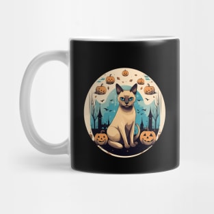 Tonkinese Cat Halloween, Cat Lover Mug